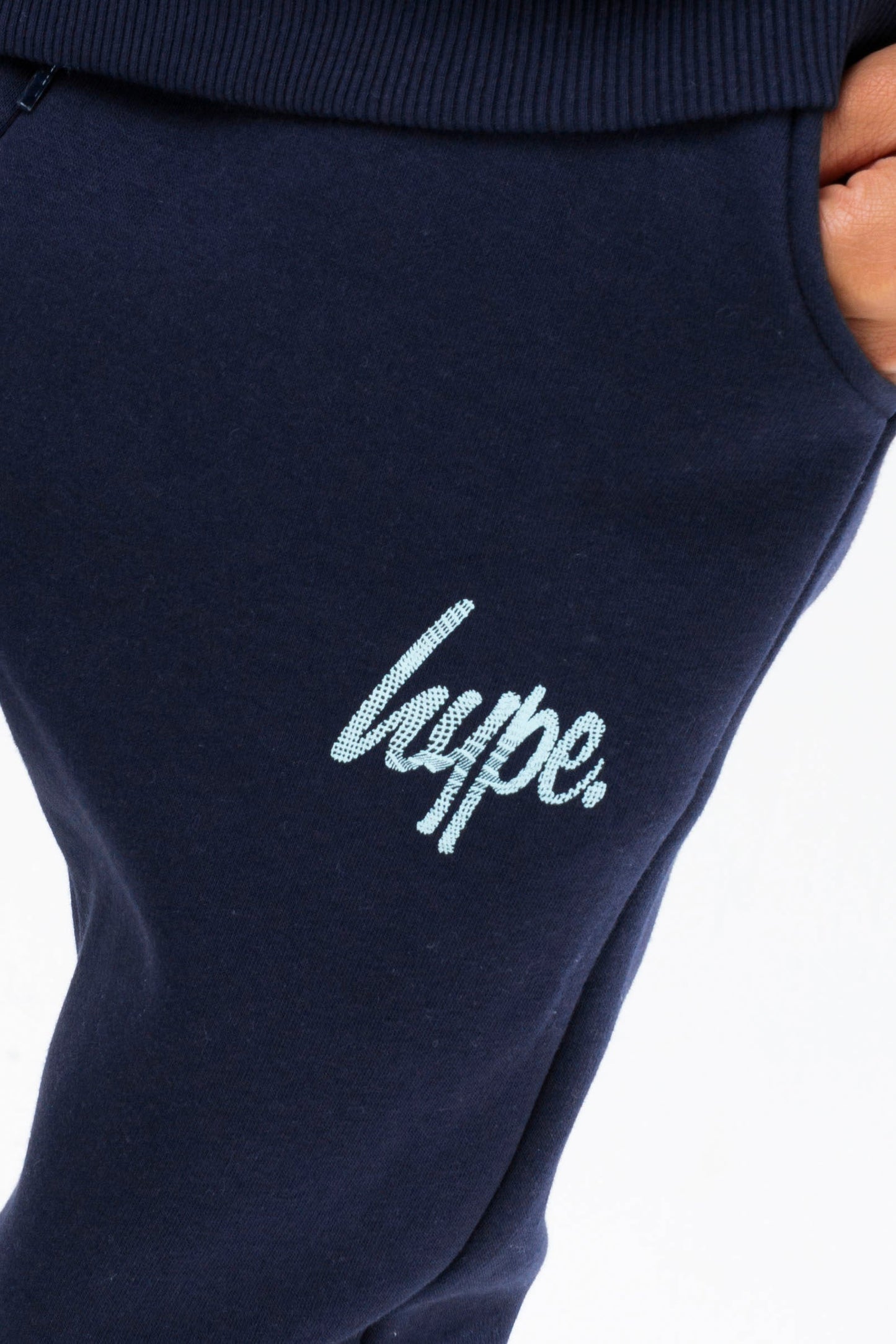 HYPE BOYS NAVY WAVE SCRIPT JOGGERS