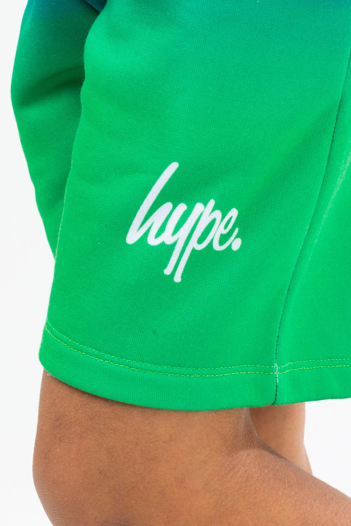 HYPE BOYS GREEN LIME SCRIPT SHORTS