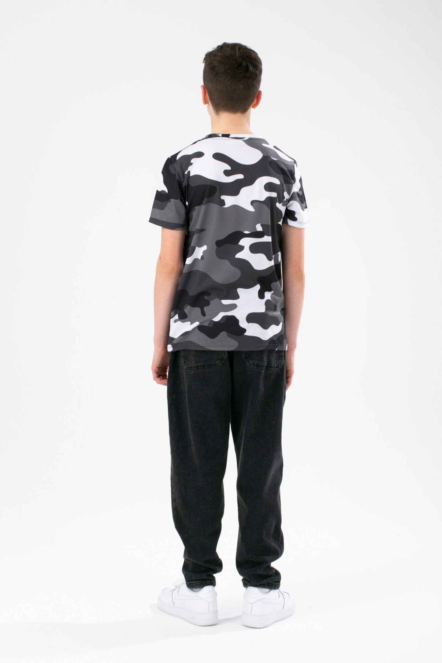 HYPE BOYS MULTI CAMO SCRIPT T-SHIRT 3 PACK