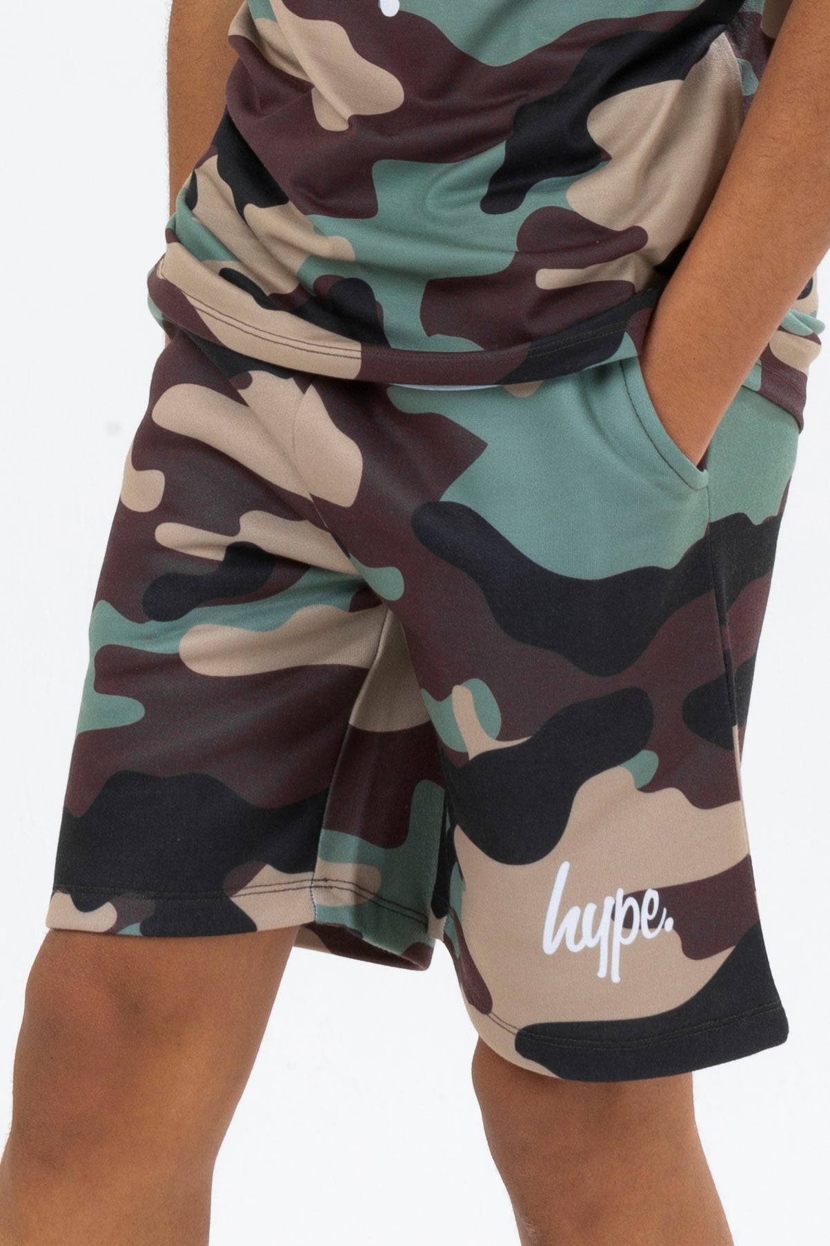 HYPE BOYS MULTI CAMO SCRIPT SHORT 3 PACK