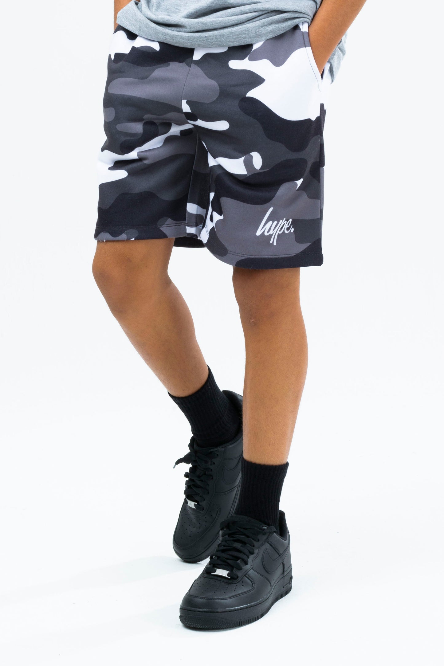 HYPE BOYS MULTI CAMO SCRIPT SHORT 3 PACK