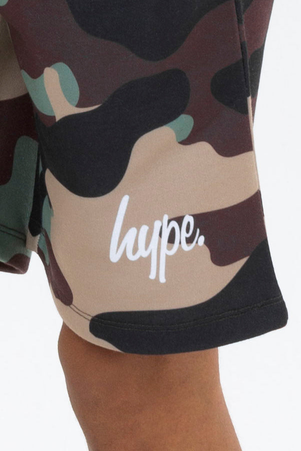 HYPE BOYS MULTI CAMO SCRIPT SHORT 3 PACK