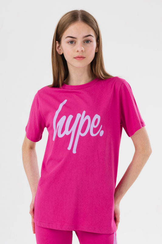 HYPE GIRLS BERRY SCRIPT T-SHIRT