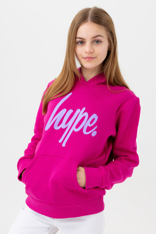 HYPE GIRLS BERRY SCRIPT HOODIE