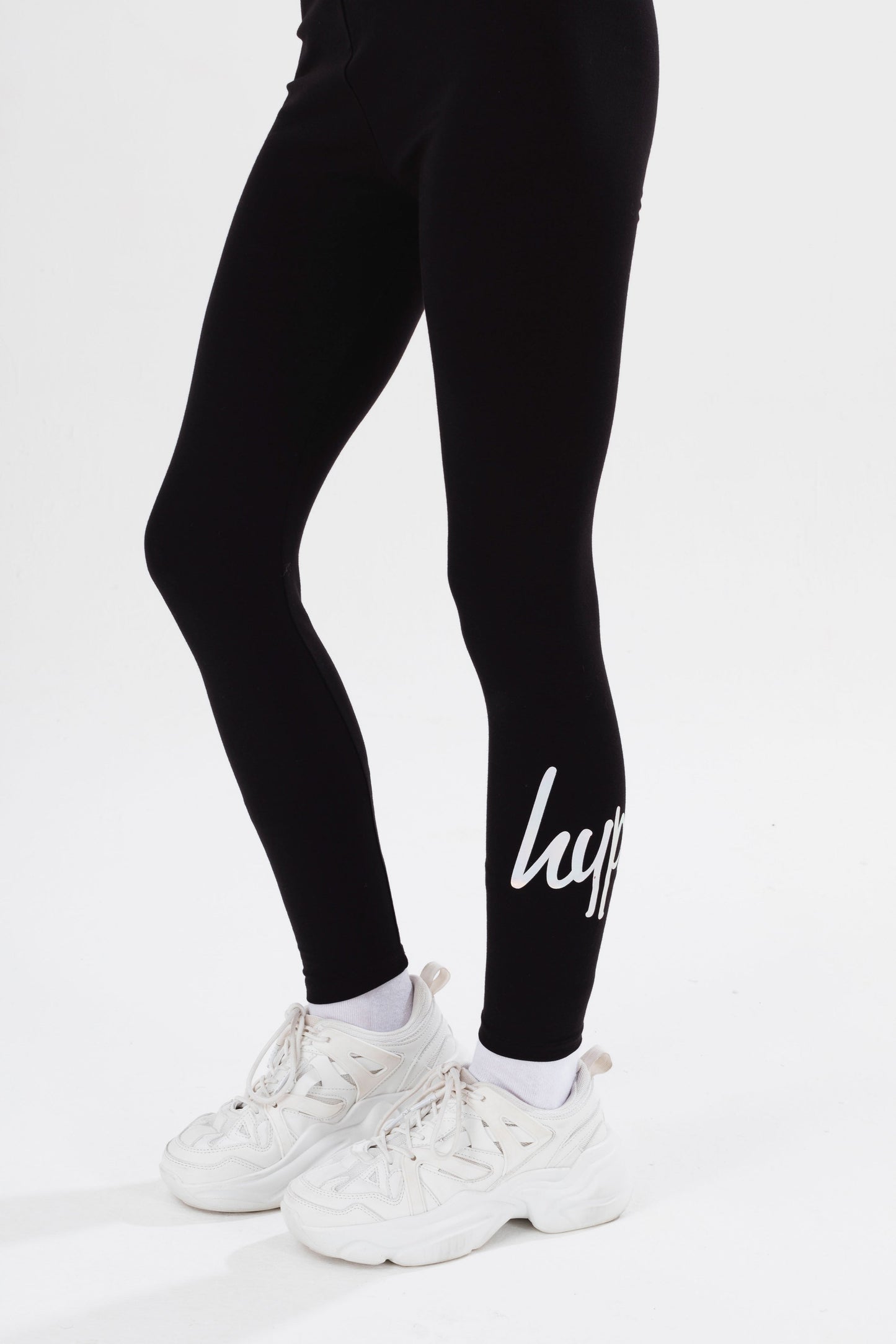 HYPE GIRLS BLACK FANTASY SCRIPT LEGGINGS