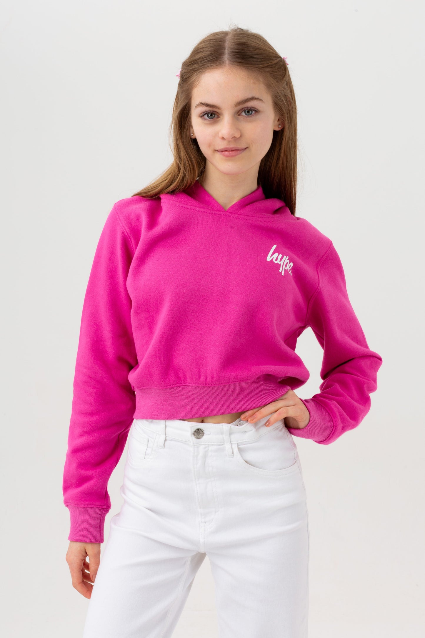 HYPE GIRLS BERRY SCRIPT CROP HOODIE 2 PACK