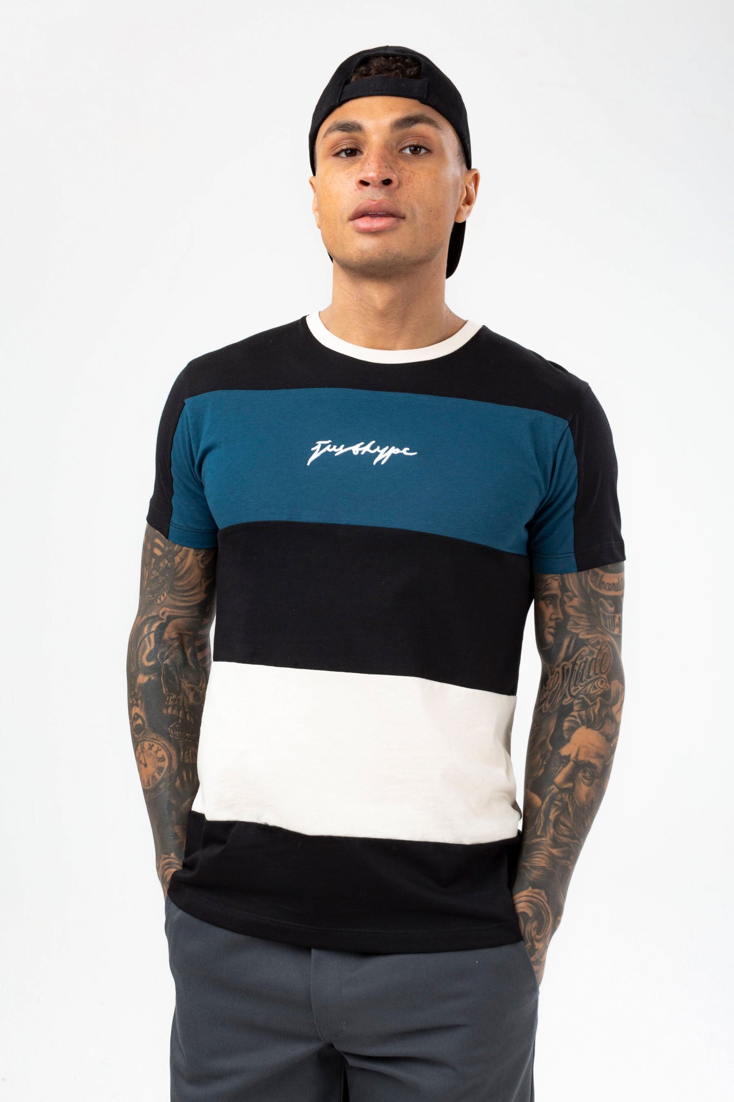 HYPE MENS BLACK BERHYPE MENSEY SCRIBBLE T-SHIRT