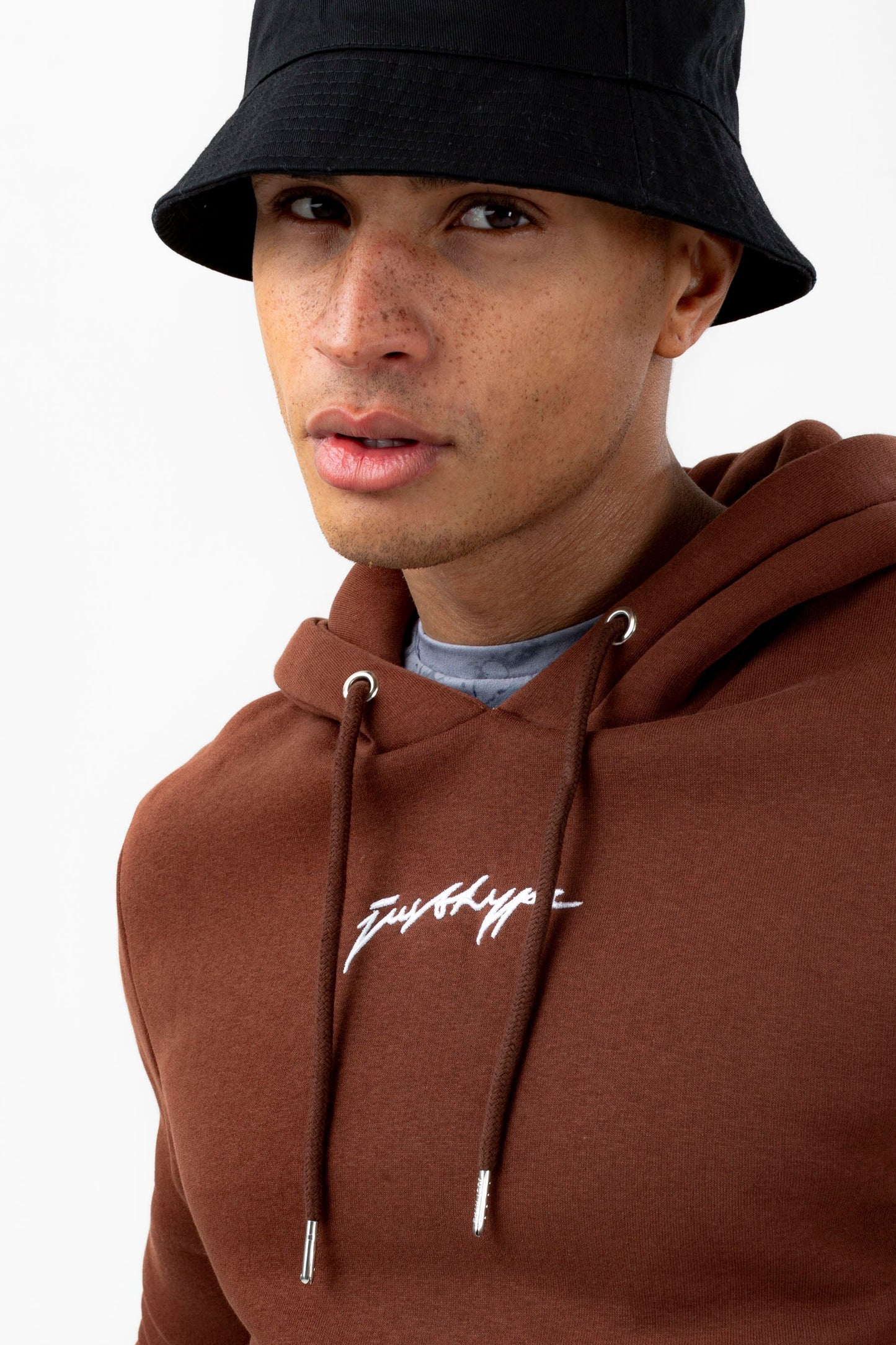 HYPE MENS CAPPUCCINO SCRIBBLE HOODIE