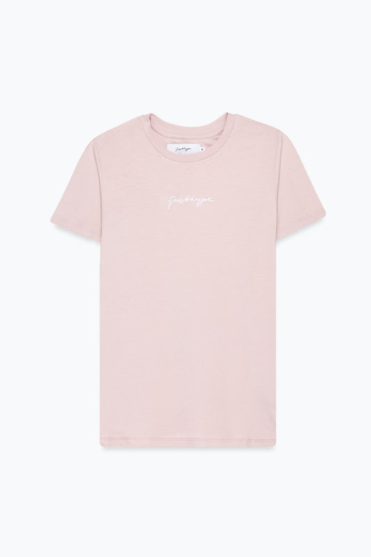 HYPE WOMENS PINK SCRIBBLE T-SHIRT