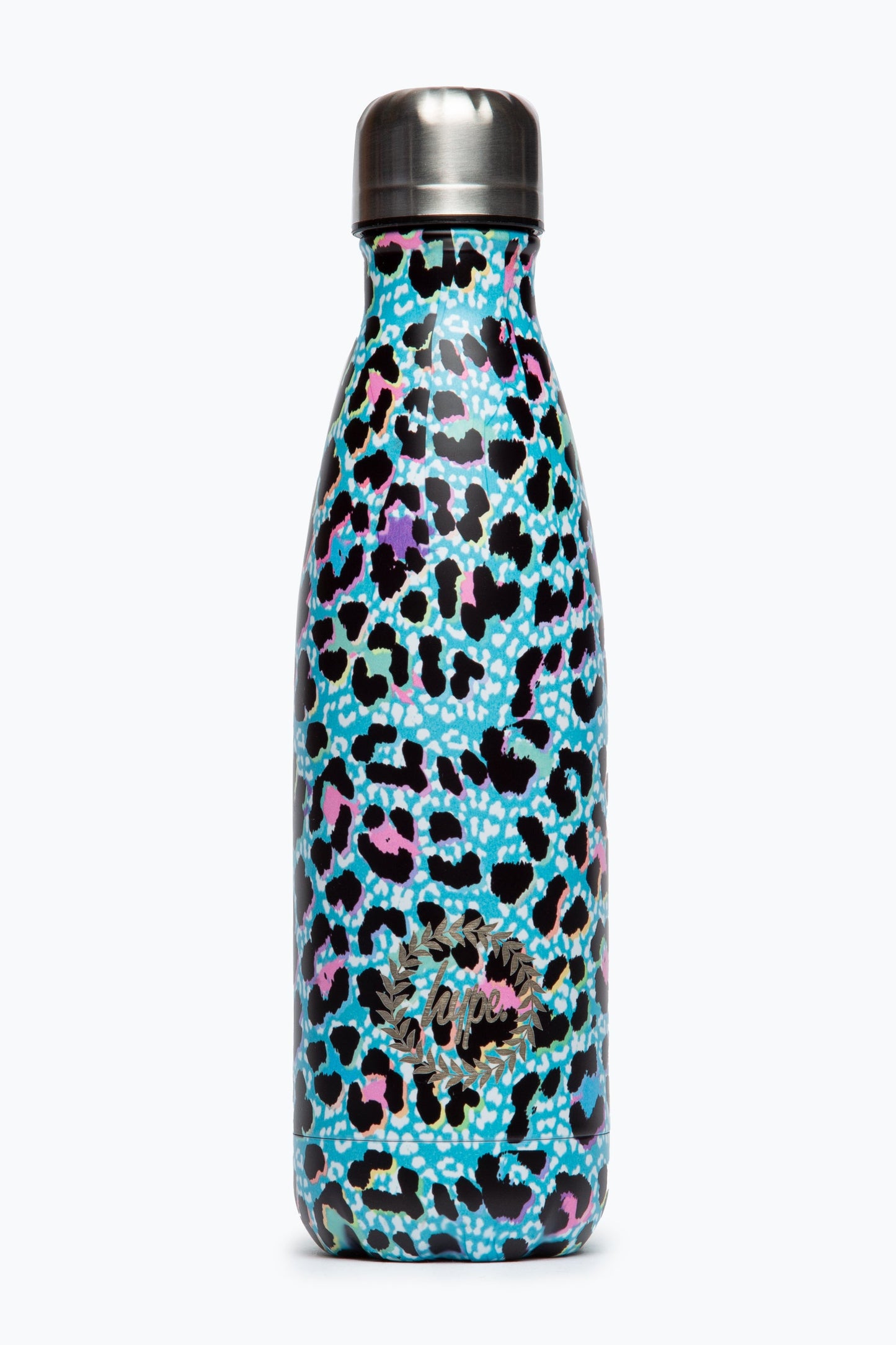 HYPE UNISEX BLUE ICE LEOPARD CREST WATER BOTTLE