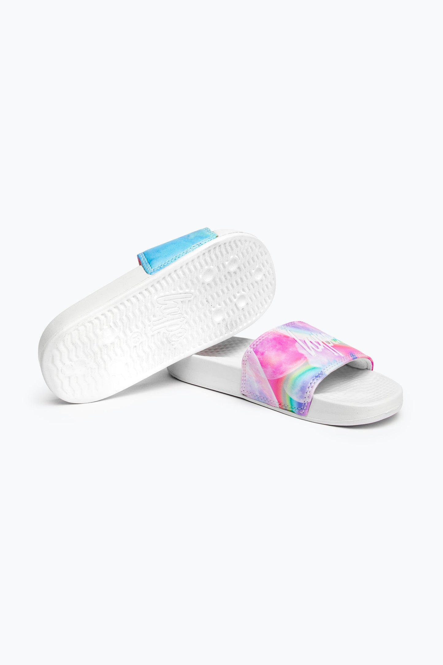 HYPE KIDS UNISEX MULTI MOONS SCRIPT SLIDERS