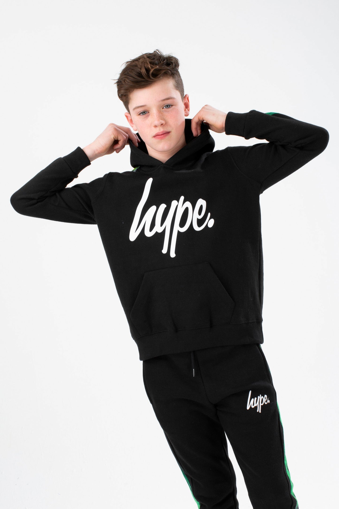 HYPE GREEN SPRAY KIDS TRACKSUIT