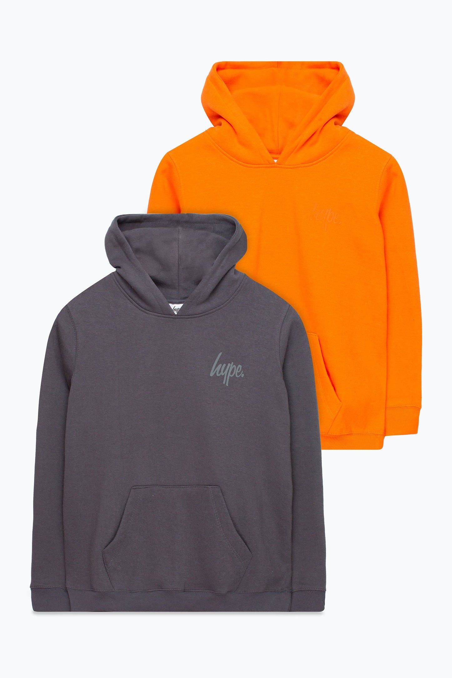 HYPE ORANGE & GREY BOYS HOODIE SET