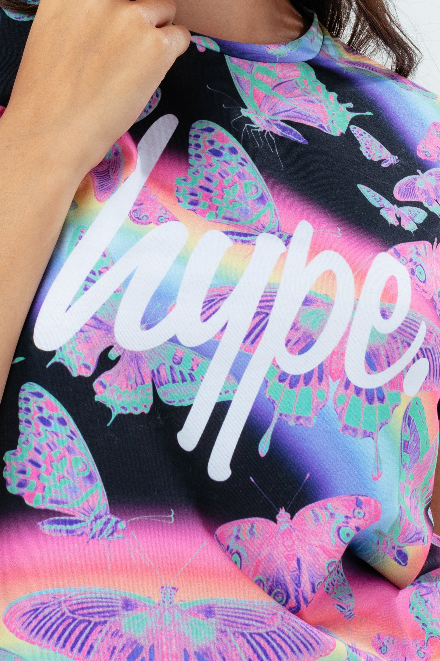 HYPE BUTTERFLY GLOW GIRLS T-SHIRT