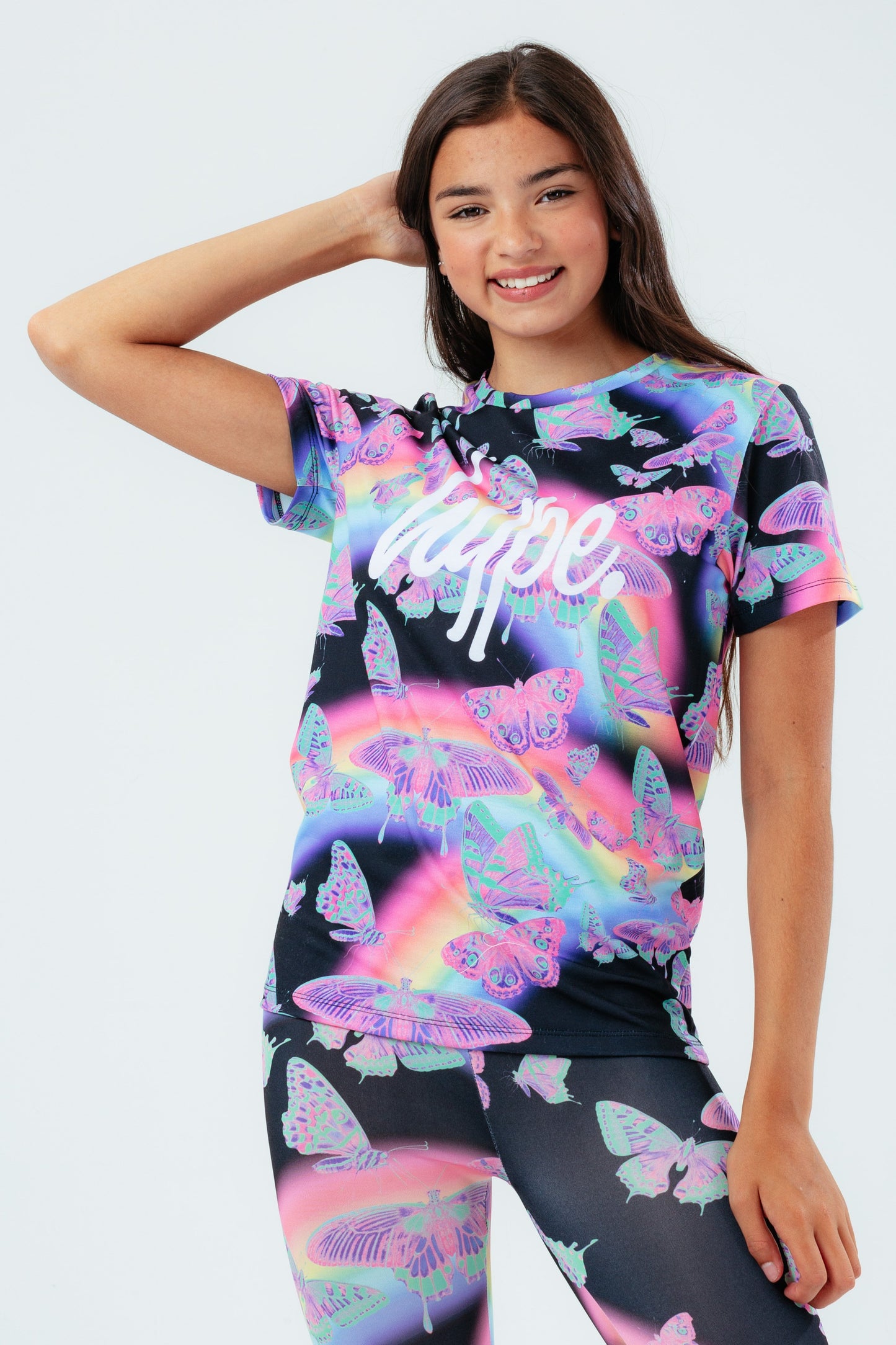 HYPE BUTTERFLY GLOW GIRLS T-SHIRT