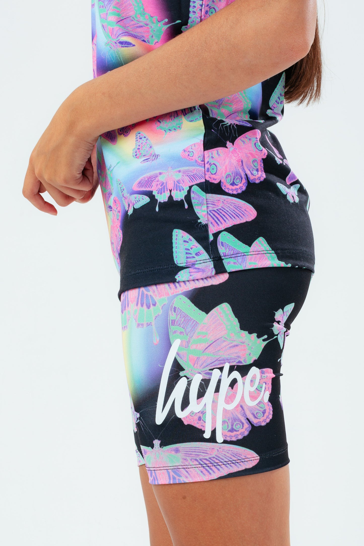 HYPE BUTTERFLY GLOW KIDS CYCLING SHORTS