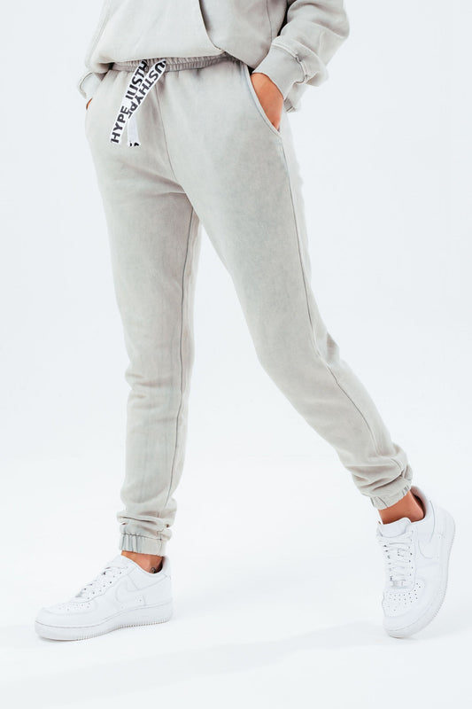 HYPE VINTAGE GREY OVERSIZED WOMEN'S JOGGERS