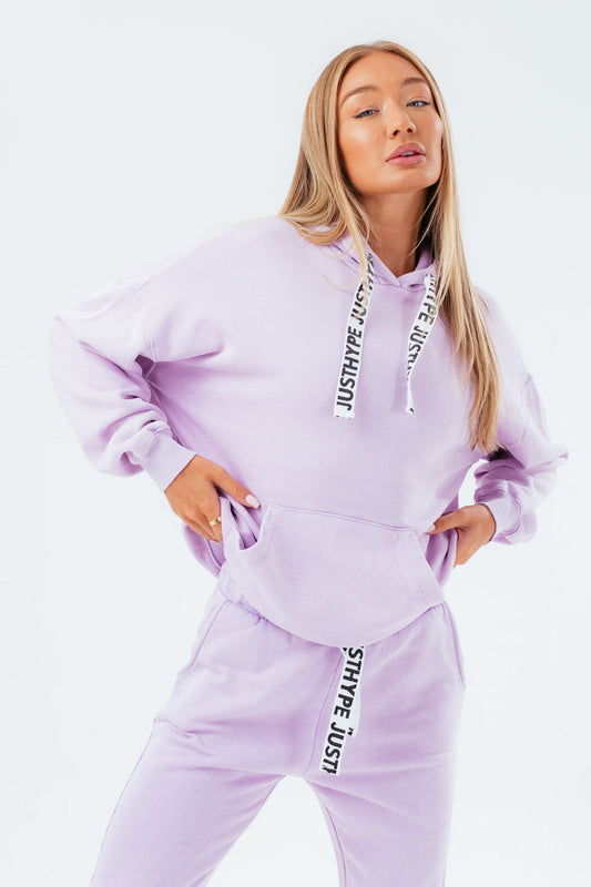 HYPE VINTAGE PURPLE OVERSIZED WOMEN'S HOODIE