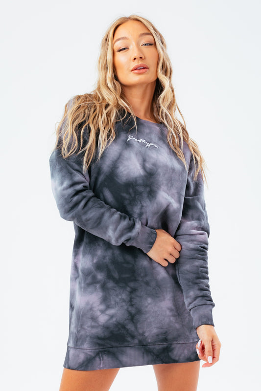 HYPE BERRY DYE WOMEN'S SWEAT DRESS