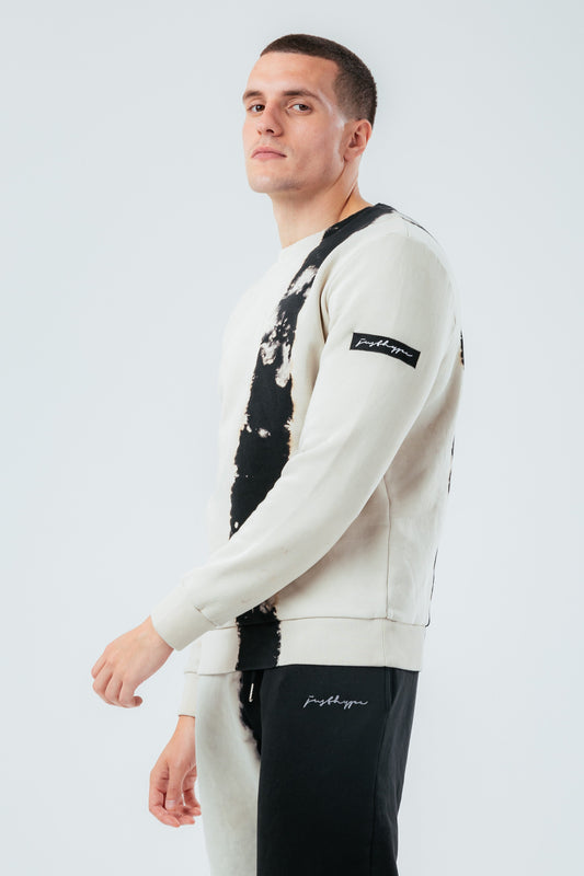 HYPE BLEACH DYE MEN'S CREW NECK