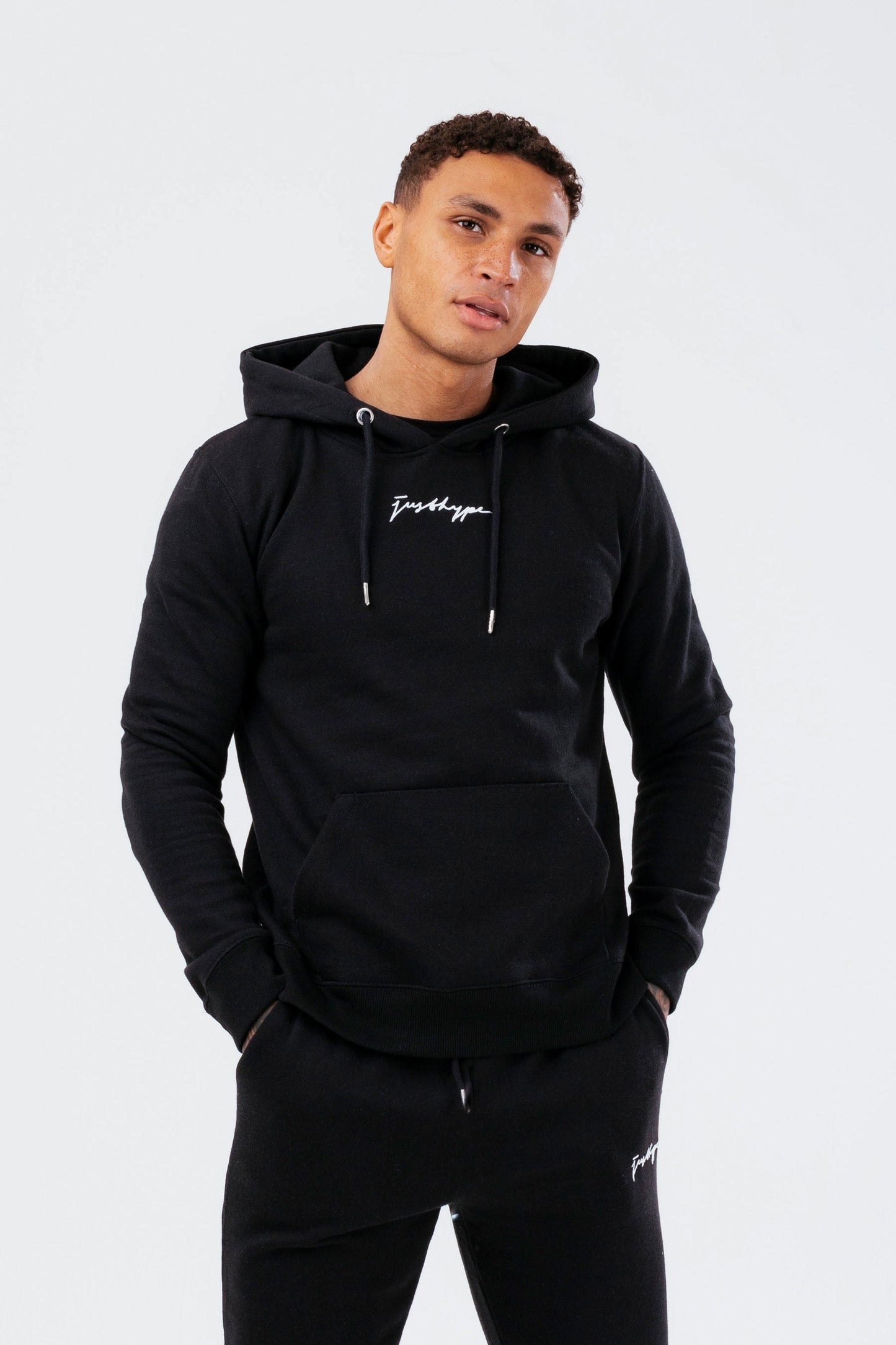 HYPE BLACK SCRIBBLE MEN'S TRACKSUIT SET