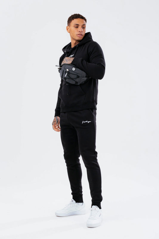 HYPE BLACK SCRIBBLE MEN'S TRACKSUIT SET