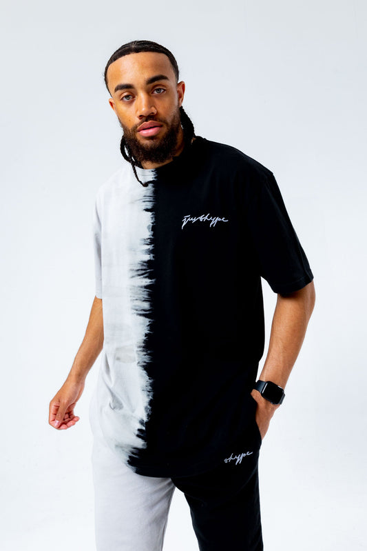 HYPE MULTI SPLICE TIE DYE OVERSIZED MEN'S T-SHIRT