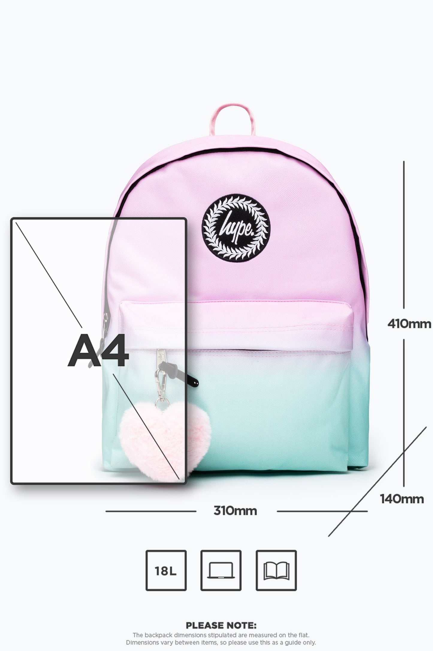 HYPE PINK MINT FADE BACKPACK