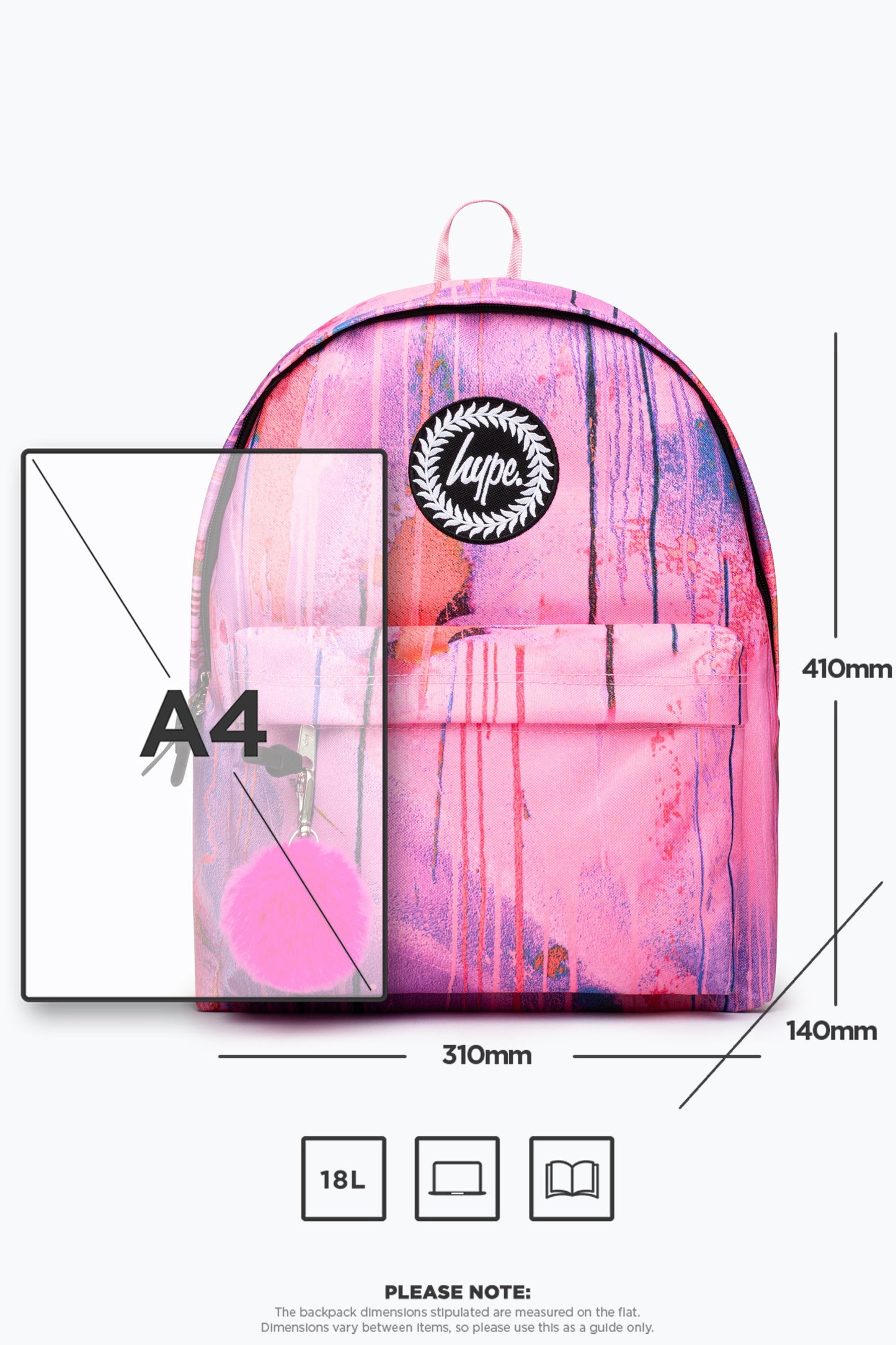 HYPE PINK SPRAY BACKPACK