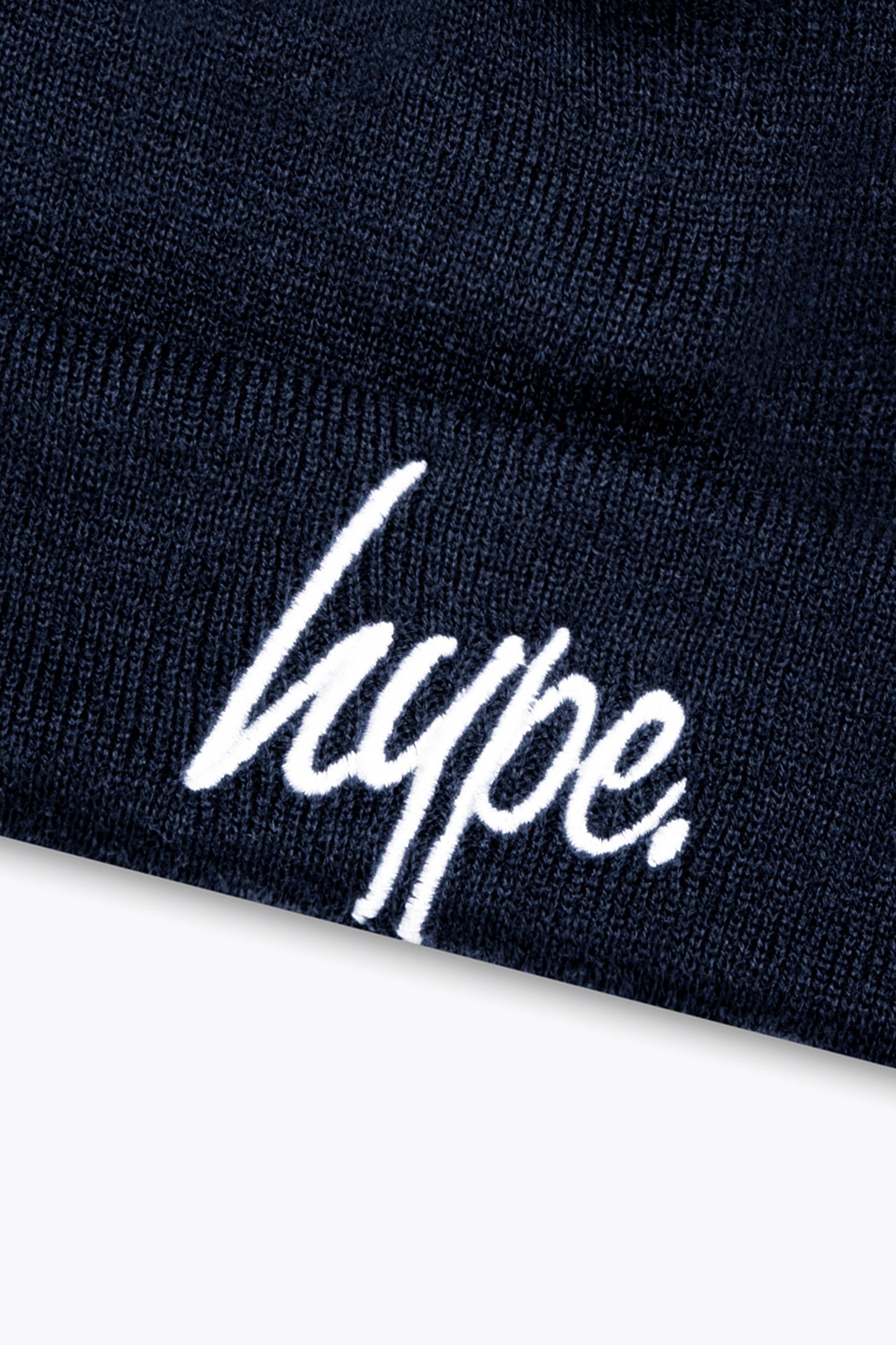 HYPE KIDS NAVY SCRIPT BEANIE