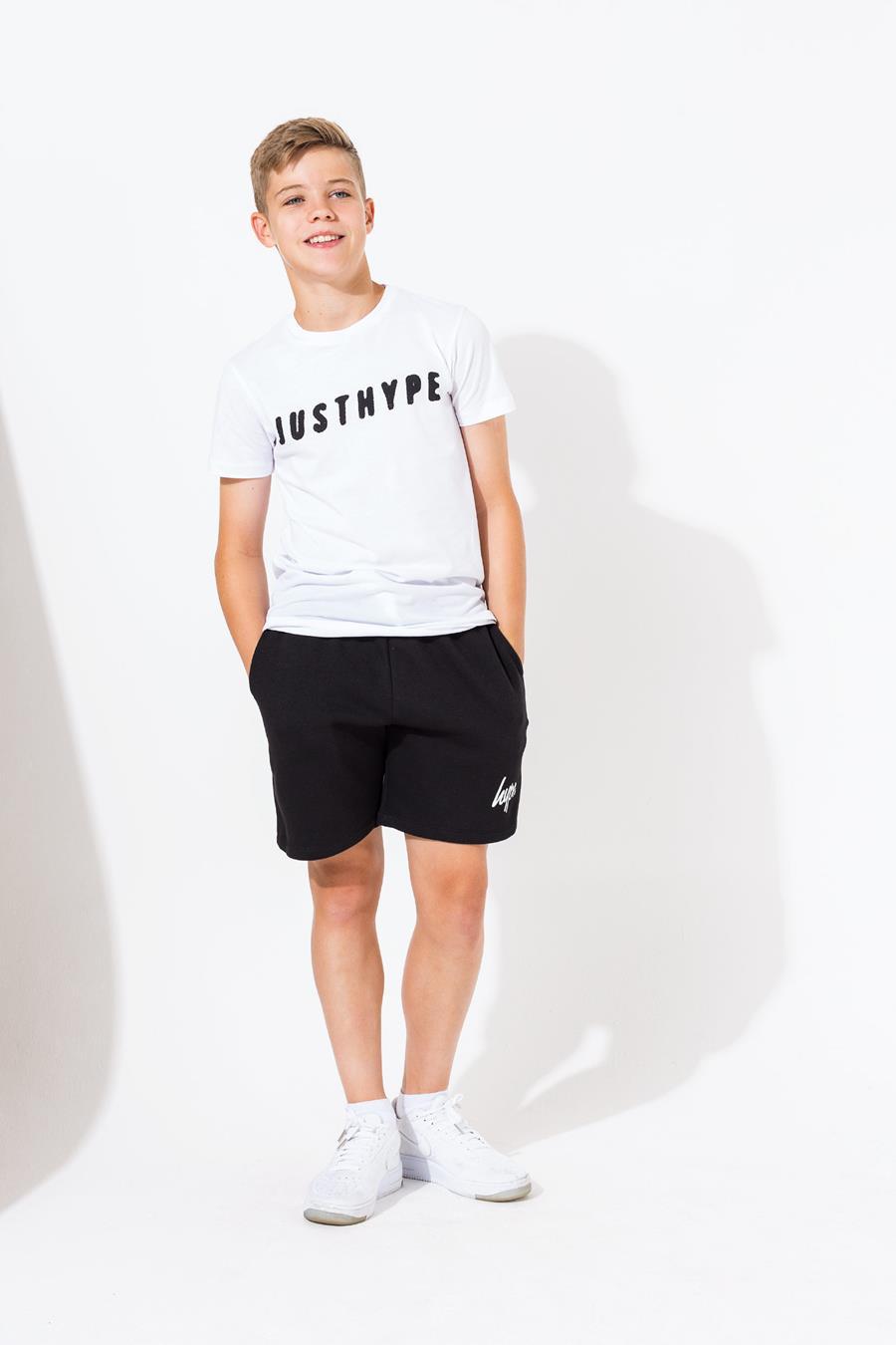 Hype Black Script Kids Shorts