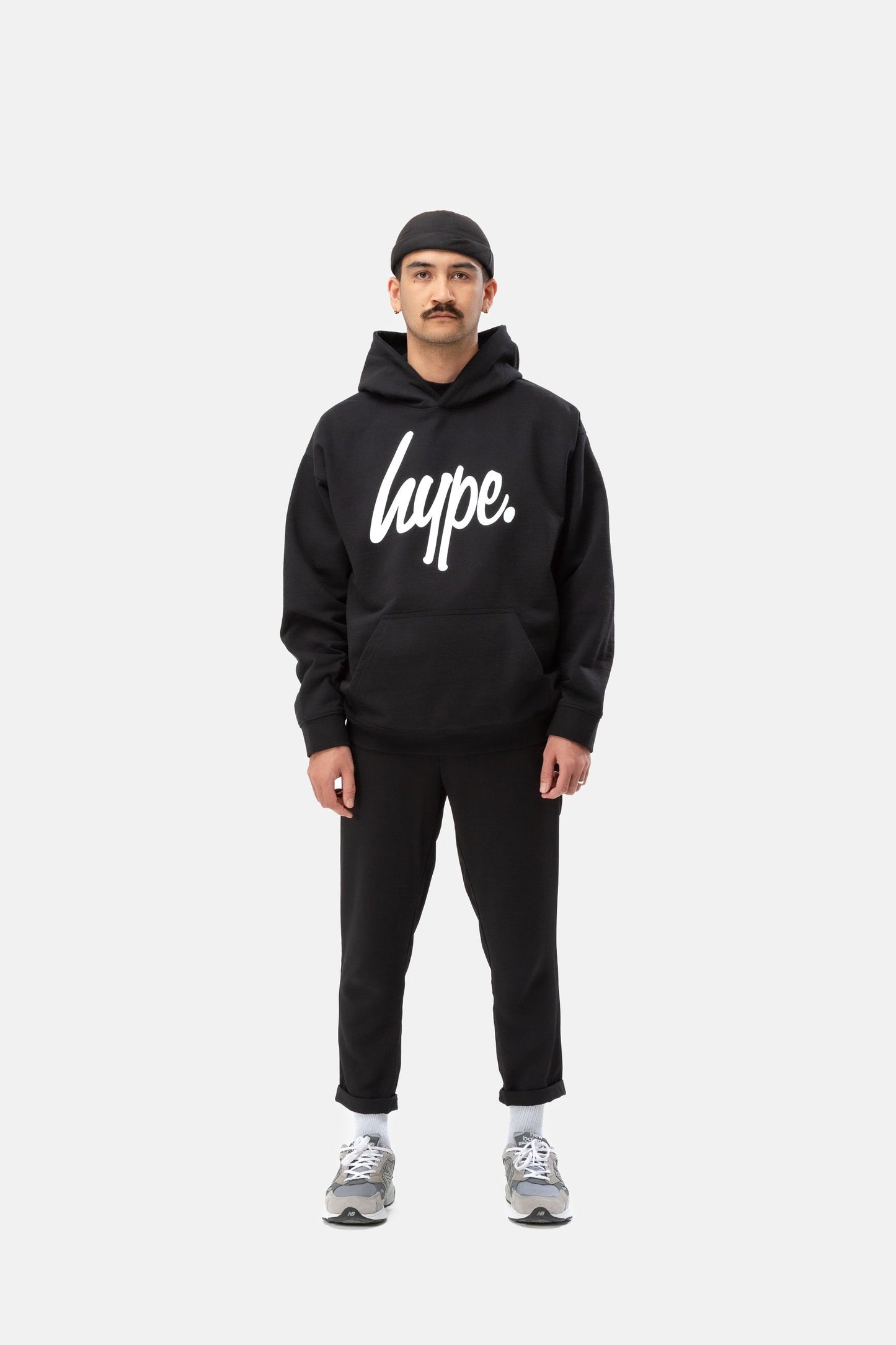 HYPE ADULTS BLACK SCRIPT HOODIE